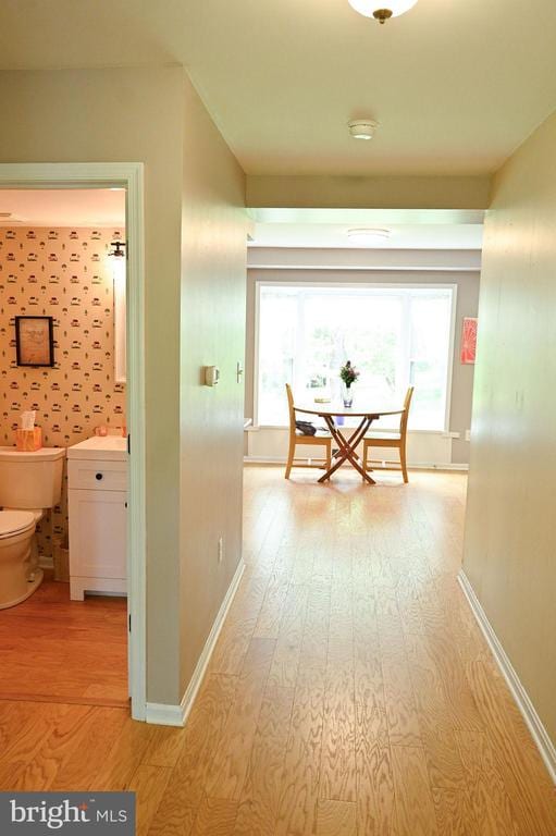13498 Chesterfield Ln, Culpeper, VA 22701 - hallway with light wood-style flooring and baseboards