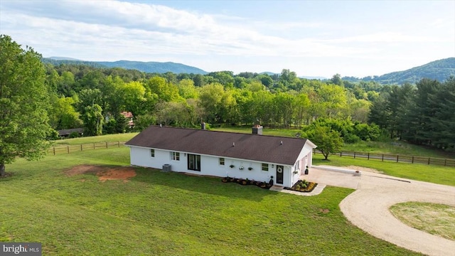 1001 Woodward Rd, Sperryville, VA 22740 - view of subject property featuring a forest and a mountain backdrop