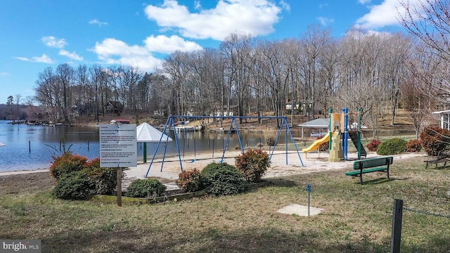 228 Poplar Dr, Louisa, VA 23093 - community playground featuring a water view