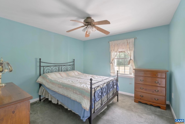 3590 Mountain Hill Rd, Palmyra, VA 22963 - carpeted bedroom featuring baseboards and ceiling fan