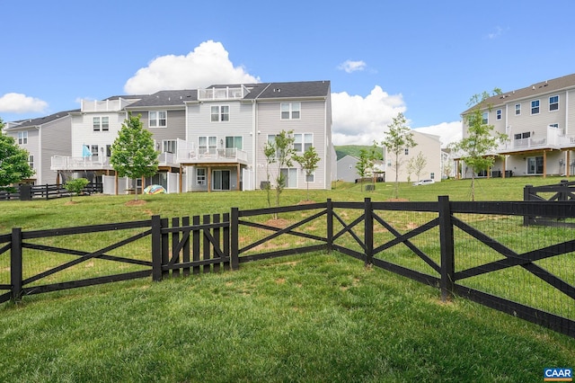 gate with a residential view