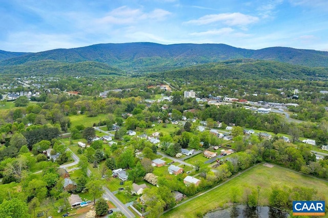 view of property location with a mountainous background