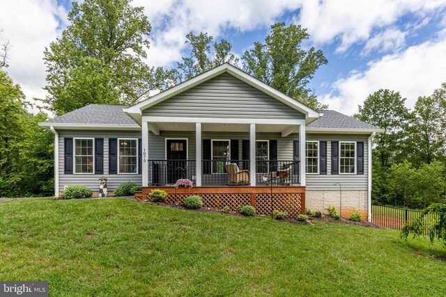 1875 Oneals Rd, Madison, VA 22727 - view of front facade featuring a porch and roof with shingles
