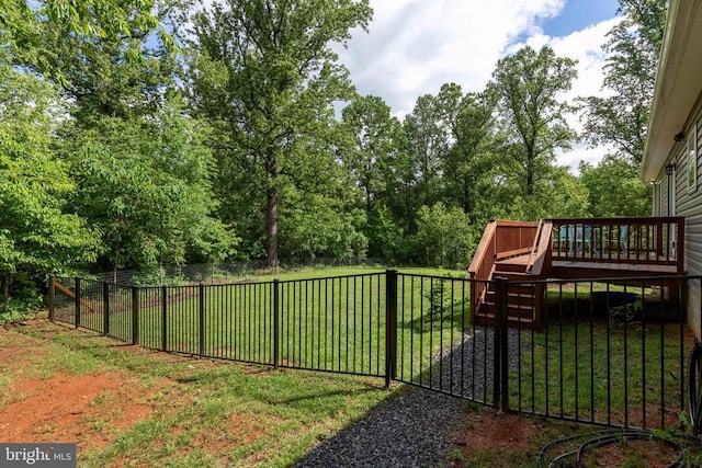 1875 Oneals Rd, Madison, VA 22727 - view of yard with a wooden deck and stairway