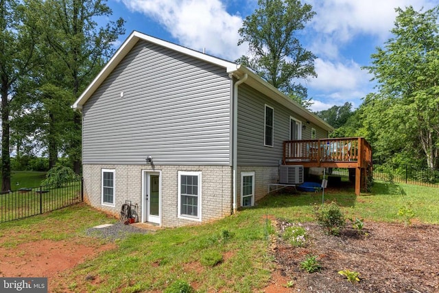 1875 Oneals Rd, Madison, VA 22727 - view of home's exterior featuring a deck and cooling unit