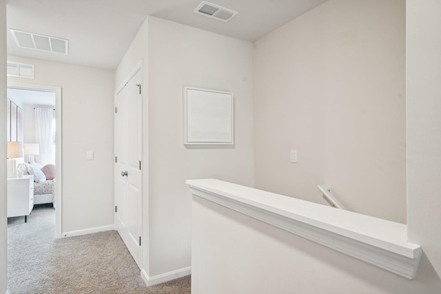 228 Camden Dr, Waynesboro, VA 22980 - corridor with carpet and an upstairs landing