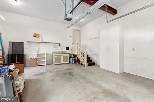 411 Laurel Ave, Fredericksburg, VA 22408 - garage featuring a garage door opener