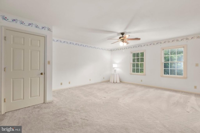 411 Laurel Ave, Fredericksburg, VA 22408 - carpeted spare room featuring a ceiling fan and baseboards