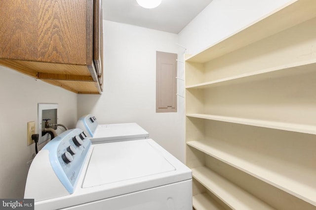 411 Laurel Ave, Fredericksburg, VA 22408 - laundry area featuring washing machine and dryer and cabinet space