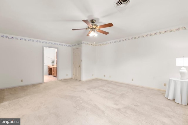 411 Laurel Ave, Fredericksburg, VA 22408 - empty room featuring ceiling fan and light carpet