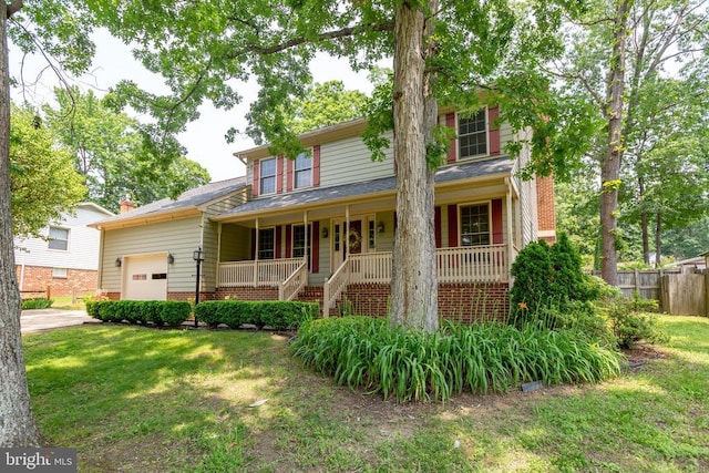411 Laurel Ave, Fredericksburg, VA 22408 - traditional home with covered porch and an attached garage