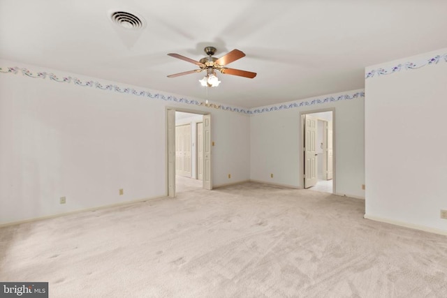 411 Laurel Ave, Fredericksburg, VA 22408 - spare room with light colored carpet and ceiling fan