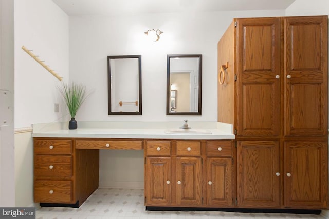 411 Laurel Ave, Fredericksburg, VA 22408 - bathroom with vanity and tile patterned floors