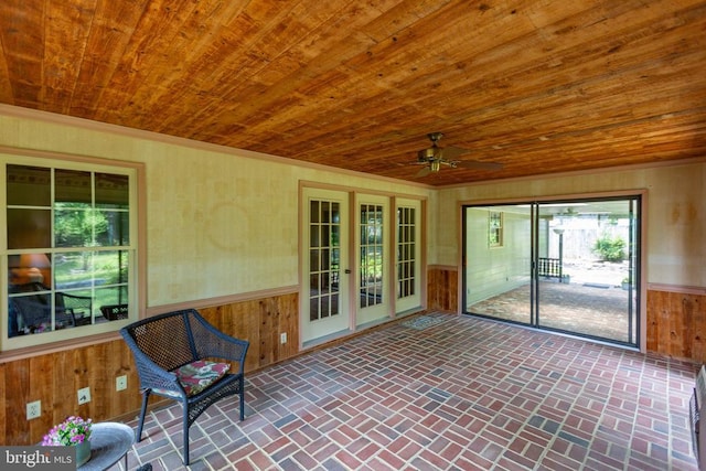 411 Laurel Ave, Fredericksburg, VA 22408 - unfurnished sunroom with french doors