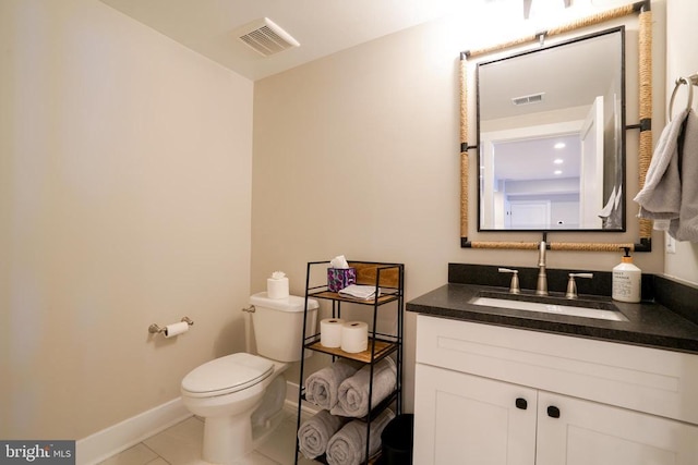 3 Carrs Bridge Rd, Lake Anna, Bumpass, VA 23024 - half bath featuring toilet, tile patterned flooring, vanity, and baseboards