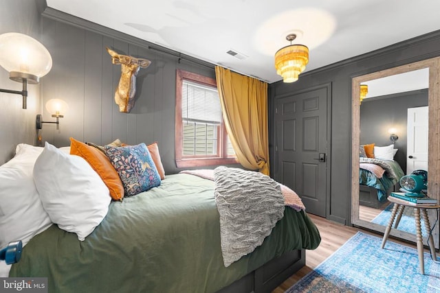 1195 Quaker Run Rd, Madison, VA 22727 - bedroom featuring light wood finished floors and crown molding