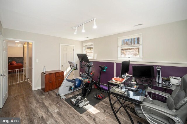 200 Wilderness Ln, Locust Grove, VA 22508 - office space with wood finished floors and track lighting