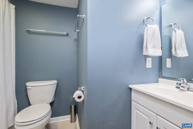 100 Melbourne Prk Cir Unit B, Charlottesville, VA 22901 - full bathroom featuring vanity, tile patterned floors, and curtained shower