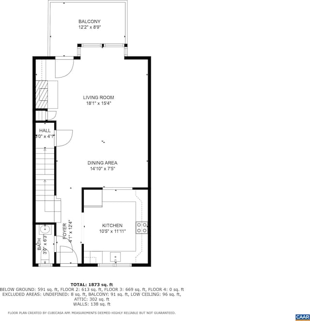 100 Melbourne Prk Cir Unit B, Charlottesville, VA 22901 - view of floor plan / room layout