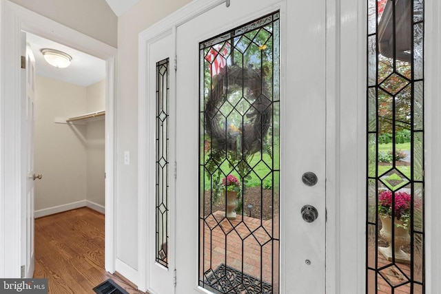 325 Oneals Rd, Madison, VA 22727 - foyer entrance with wood finished floors and baseboards