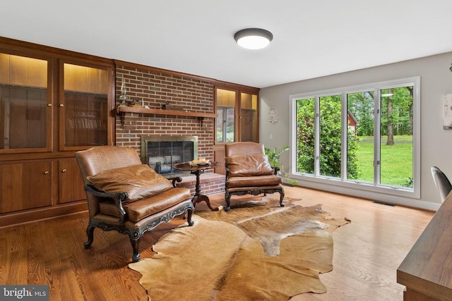 325 Oneals Rd, Madison, VA 22727 - living room with wood finished floors and a fireplace