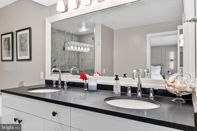 325 Oneals Rd, Madison, VA 22727 - full bathroom featuring a shower stall and double vanity
