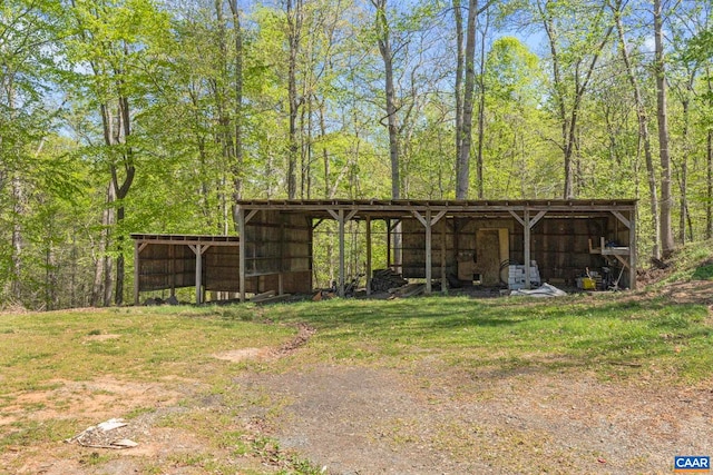 330 Carrsbrook Dr, Charlottesville, VA 22901 - view of pole building featuring a wooded view