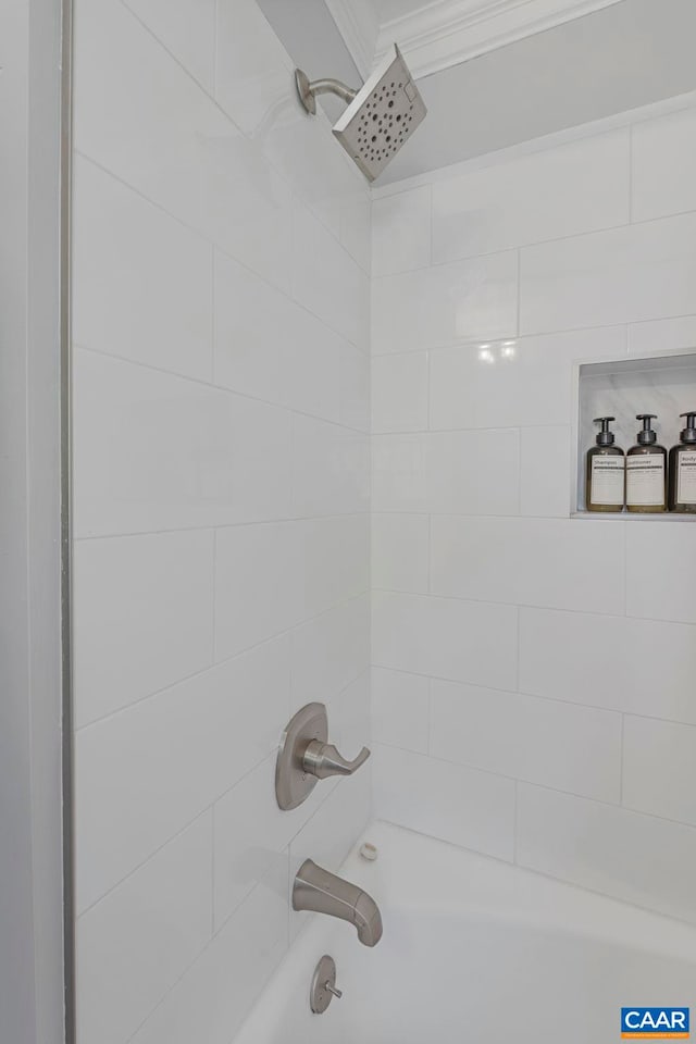 330 Carrsbrook Dr, Charlottesville, VA 22901 - bathroom view of crown molding and shower / bath combination