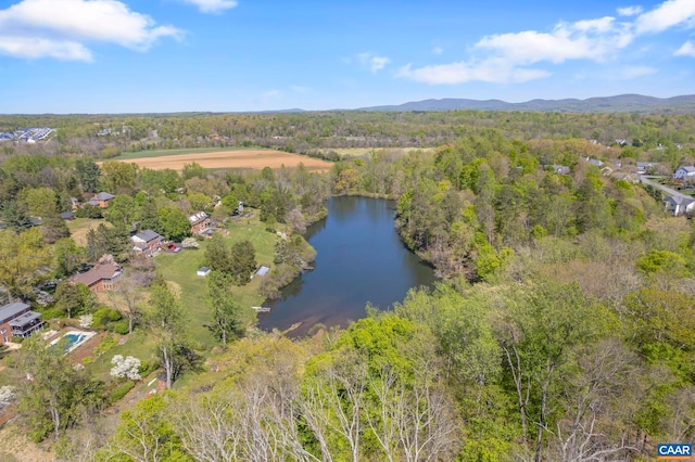 330 Carrsbrook Dr, Charlottesville, VA 22901 - bird's eye view of a water and mountain view and a forest