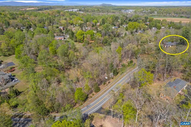 330 Carrsbrook Dr, Charlottesville, VA 22901 - bird's eye view of a heavily wooded area