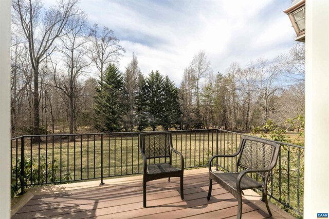 1330 Elderberry Pl, Earlysville, VA 22936 - view of wooden deck