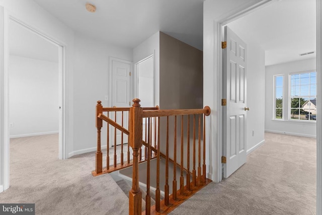 12190 Remland Ct, Remington, VA 22734 - corridor with an upstairs landing and carpet floors