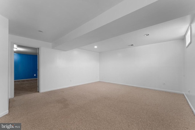 12190 Remland Ct, Remington, VA 22734 - spare room featuring light carpet and recessed lighting