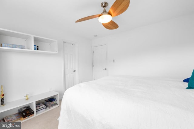 9016 Laurel Oak Ln, Fredericksburg, VA 22407 - carpeted bedroom featuring a ceiling fan