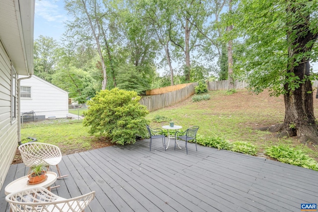 1605 Oakleaf Ln, Charlottesville, VA 22903 - deck with a fenced backyard
