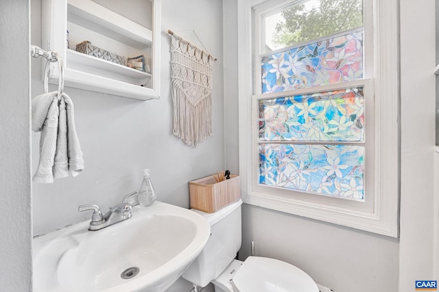 1605 Oakleaf Ln, Charlottesville, VA 22903 - half bathroom featuring a sink and toilet