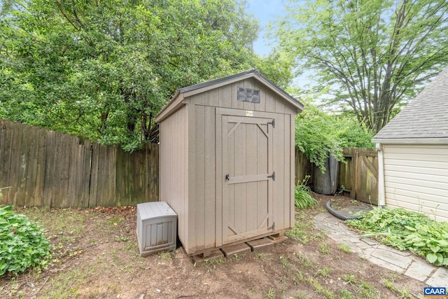 1605 Oakleaf Ln, Charlottesville, VA 22903 - view of shed featuring a fenced backyard