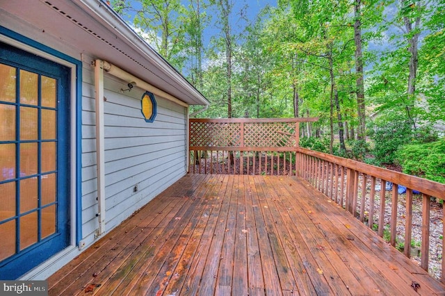 view of deck