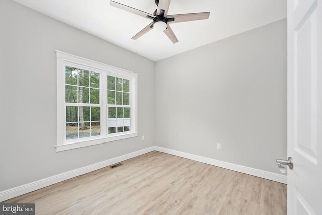 79 Hickory Cir, Mineral, VA 23117 - spare room with wood finished floors and a ceiling fan