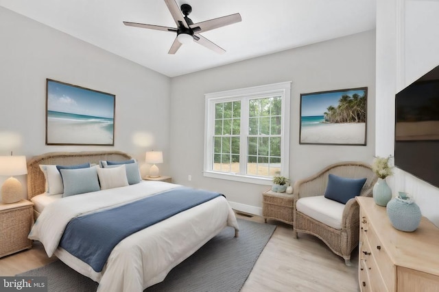 79 Hickory Cir, Mineral, VA 23117 - bedroom featuring light wood-style floors and ceiling fan