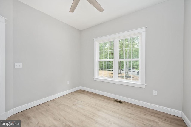 79 Hickory Cir, Mineral, VA 23117 - spare room with wood finished floors and a ceiling fan