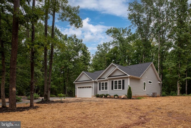 79 Hickory Cir, Mineral, VA 23117 - ranch-style home featuring a garage and roof with shingles