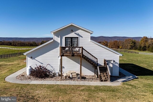 1246 Whispering Hill Rd, Luray, VA 22835 - view of property exterior featuring stairway and a mountain view