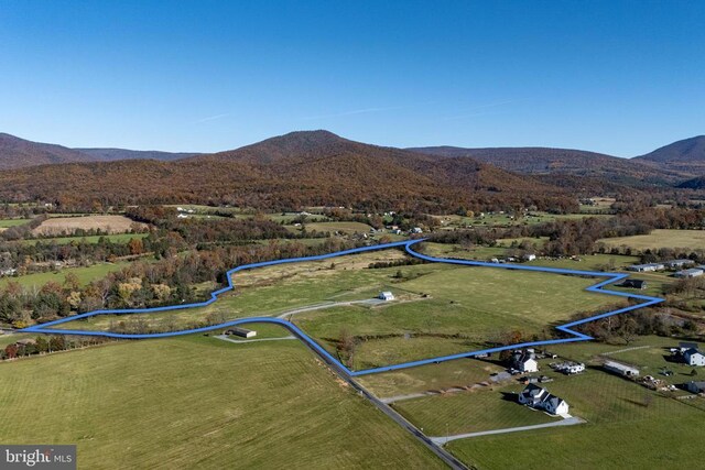 1246 Whispering Hill Rd, Luray, VA 22835 - overview of rural landscape with mountains