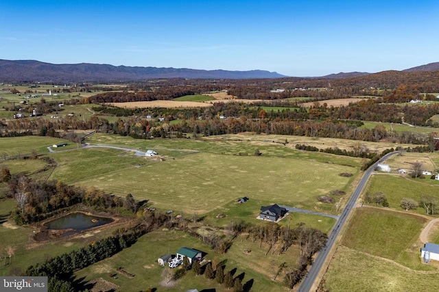 1246 Whispering Hill Rd, Luray, VA 22835 - aerial view of property's location with mountains and rural landscape