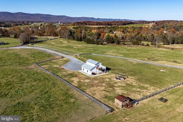 1246 Whispering Hill Rd, Luray, VA 22835 - overview of rural landscape featuring a mountainous background