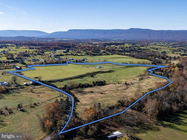 1246 Whispering Hill Rd, Luray, VA 22835 - aerial view of sparsely populated area featuring a mountain backdrop