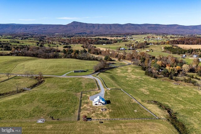 1246 Whispering Hill Rd, Luray, VA 22835 - aerial view of property and surrounding area featuring rural landscape and mountains