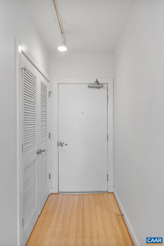 interior space with light wood-style flooring
