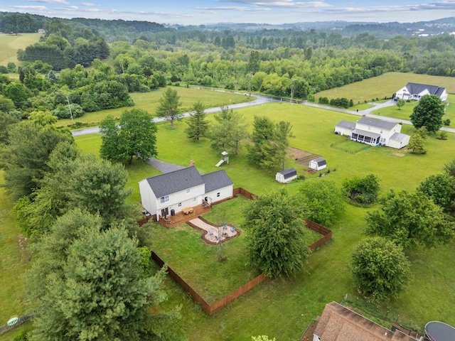 701 Horseshoe Cir, Stuarts Draft, VA 24477 - view from above of property featuring a forest